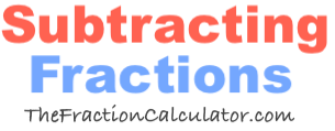 subtract fractions calculator