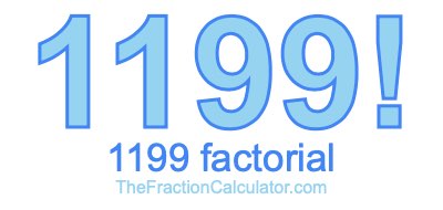Factorial of 1199 1199 Factorial