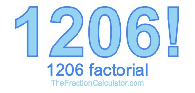 Factorial of 1206 1206 Factorial