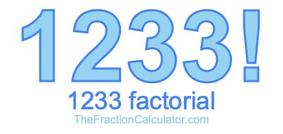 1233 Factorial