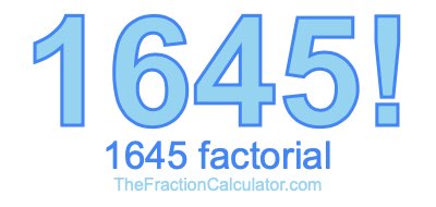 1645 Factorial