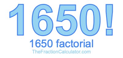 1650 Factorial