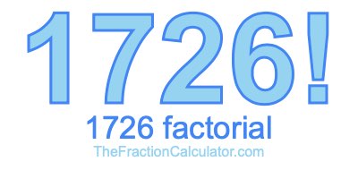 Factorial of 1726 1726 Factorial