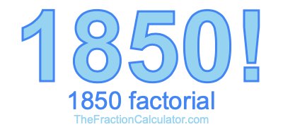 1850 Factorial