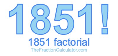1851 Factorial