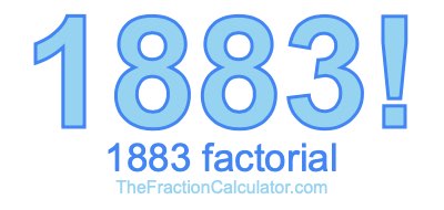 Factorial of 1883 1883 Factorial