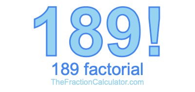 189 Factorial