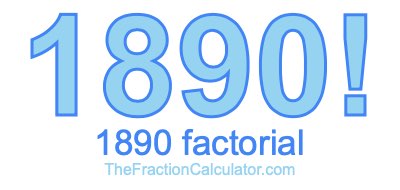 Factorial of 1890 1890 Factorial