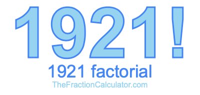 1921 Factorial