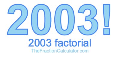 2003 Factorial