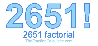 2651 Factorial