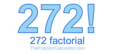 Factorial of 272 272 Factorial
