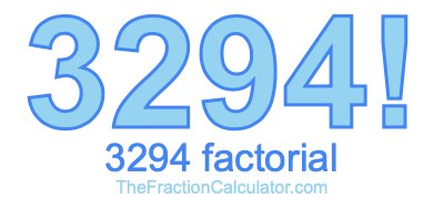 3294 Factorial
