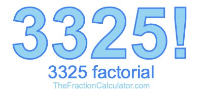 3325 Factorial