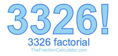 3326 Factorial