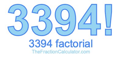 3394 Factorial