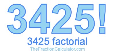 Factorial of 3425 3425 Factorial