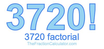 3720 Factorial