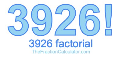 3926 Factorial