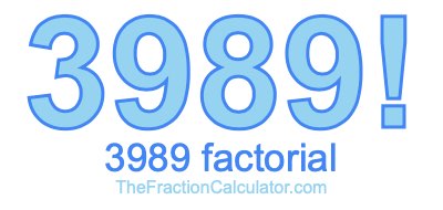 3989 Factorial