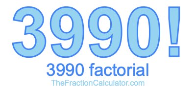 3990 Factorial