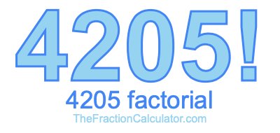 4205 Factorial
