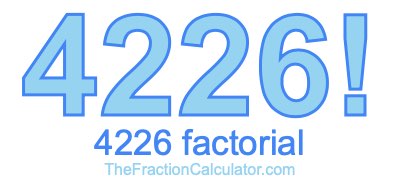 Factorial of 4226 4226 Factorial