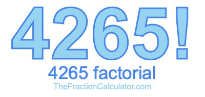 4265 Factorial
