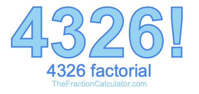 4326 Factorial