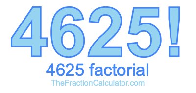 4625 Factorial