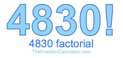 4830 Factorial
