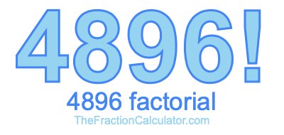 4896 Factorial