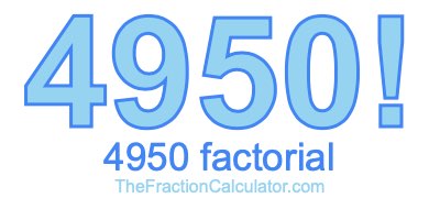 4950 Factorial