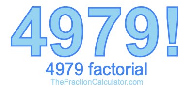 Factorial of 4979 4979 Factorial