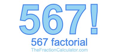 Factorial of 567 567 Factorial
