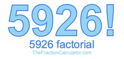 5926 Factorial