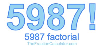 Factorial of 5987 5987 Factorial