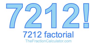 Factorial of 7212 7212 Factorial