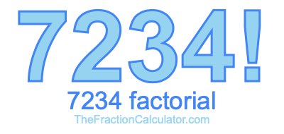 7234 Factorial