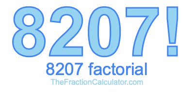 8207 Factorial