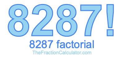 Factorial of 8287 8287 Factorial