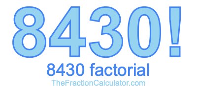 8430 Factorial