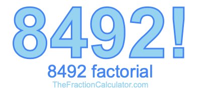Factorial of 8492 8492 Factorial