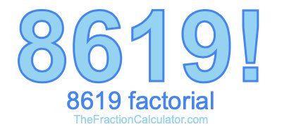Factorial of 8619 8619 Factorial