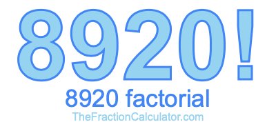 8920 Factorial