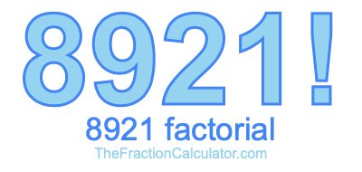 8921 Factorial