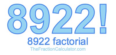 8922 Factorial