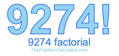 9274 Factorial