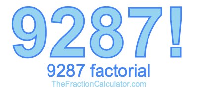 9287 Factorial