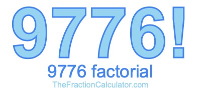 Factorial of 9776 9776 Factorial